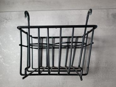 Körbchen mit Getränkehalter schwarz