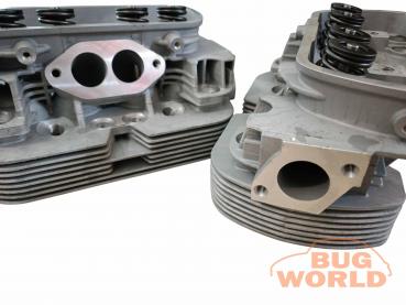 Zylinderköpfe 1600er Doppelkanal 35,5x32mm Edelstahlventile