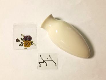 Vase Blumenvase inkl 2 Aufkleber