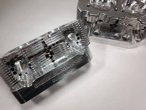 Typ 4 CU Köpfe Set bare Alu CNC gefräst Remmele Motorsport