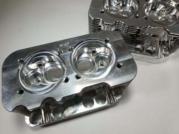 Typ 4 CU Köpfe Set bare Alu CNC gefräst Remmele Motorsport