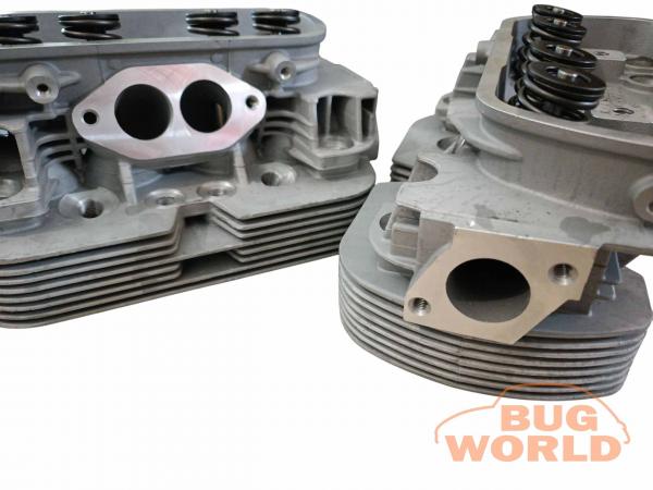 Zylinderköpfe 1600er Doppelkanal 35,5x32mm Edelstahlventile