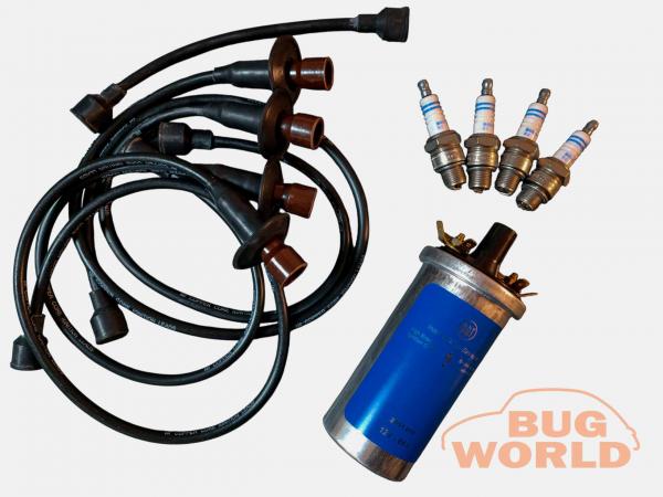 Zündung Komplettset Zündkerzen Spule Kabel