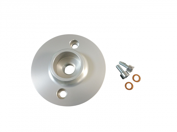 CNC Alu Deckel für Öltemperaturgeber Typ4 silber