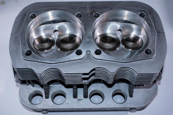 Zylinderkopf 044 Wedge Ports CNC 44/37,5mm für 94mm K&Z Typ1