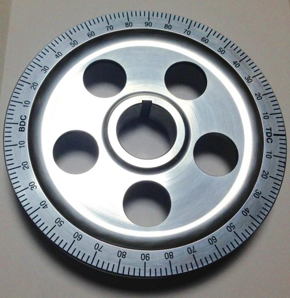 Riemenscheibe Alu poliert 147mm SCHWARZ Typ 1