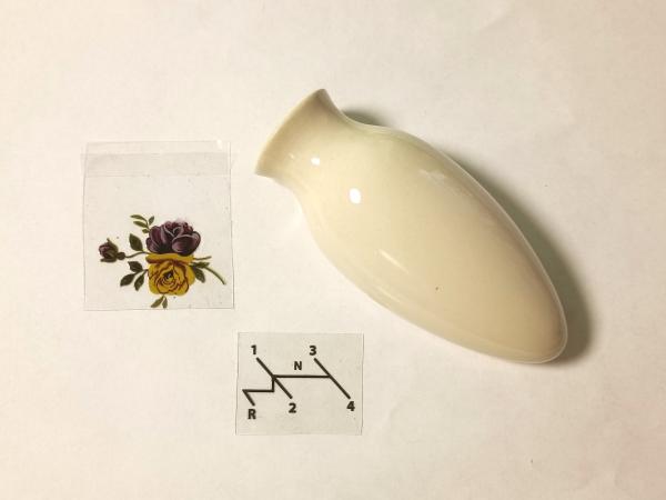 Vase Blumenvase inkl 2 Aufkleber